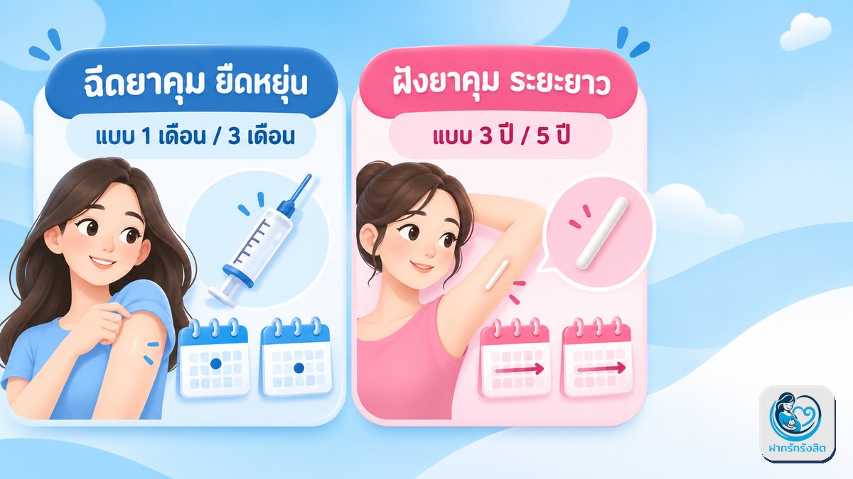 ฉีดยาคุม vs ฝังยาคุม เลือกแบบไหนดี