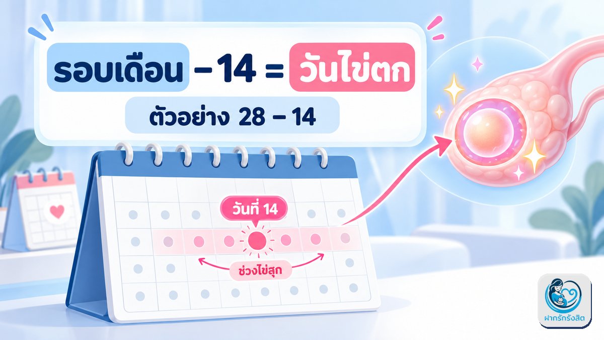 ขั้นที่ 2: สูตรคำนวณวันไข่ตก