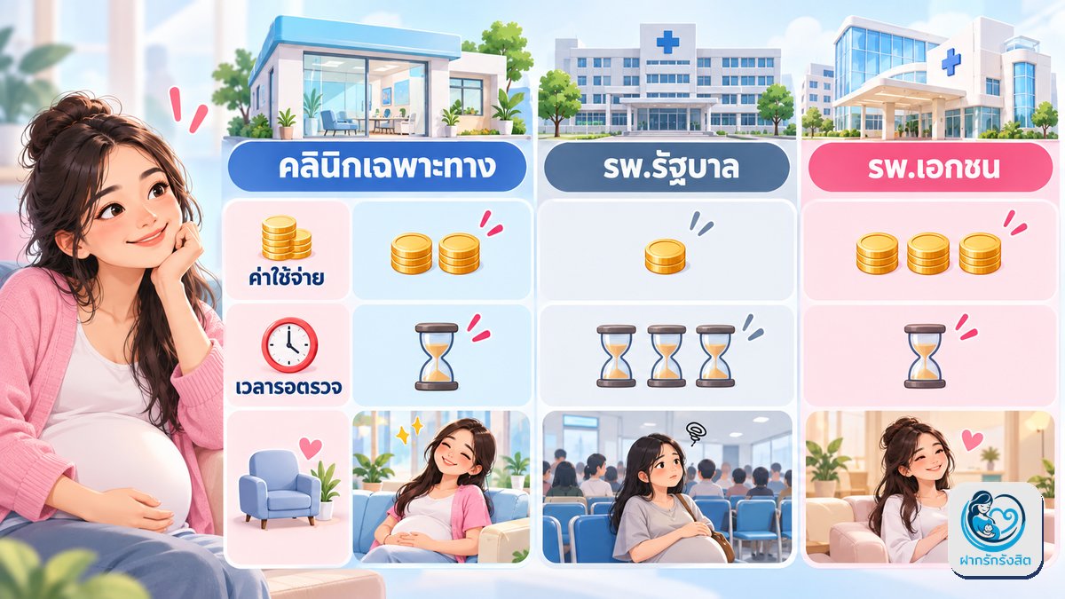เทียบชัดๆ: คลินิก vs รพ.รัฐ vs รพ.เอกชน