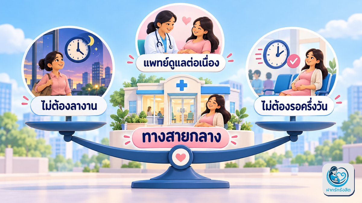 คลินิกฝากครรภ์ — ทางสายกลางที่ลงตัว