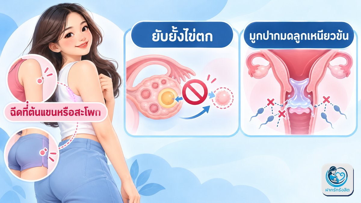 ยาฉีดคุมกำเนิดทำงานอย่างไร