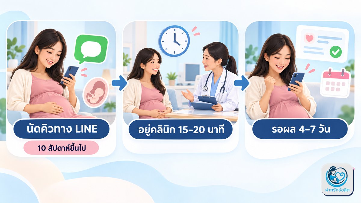 ขั้นตอนตรวจ NIPT สำหรับคุณแม่คลองหลวง