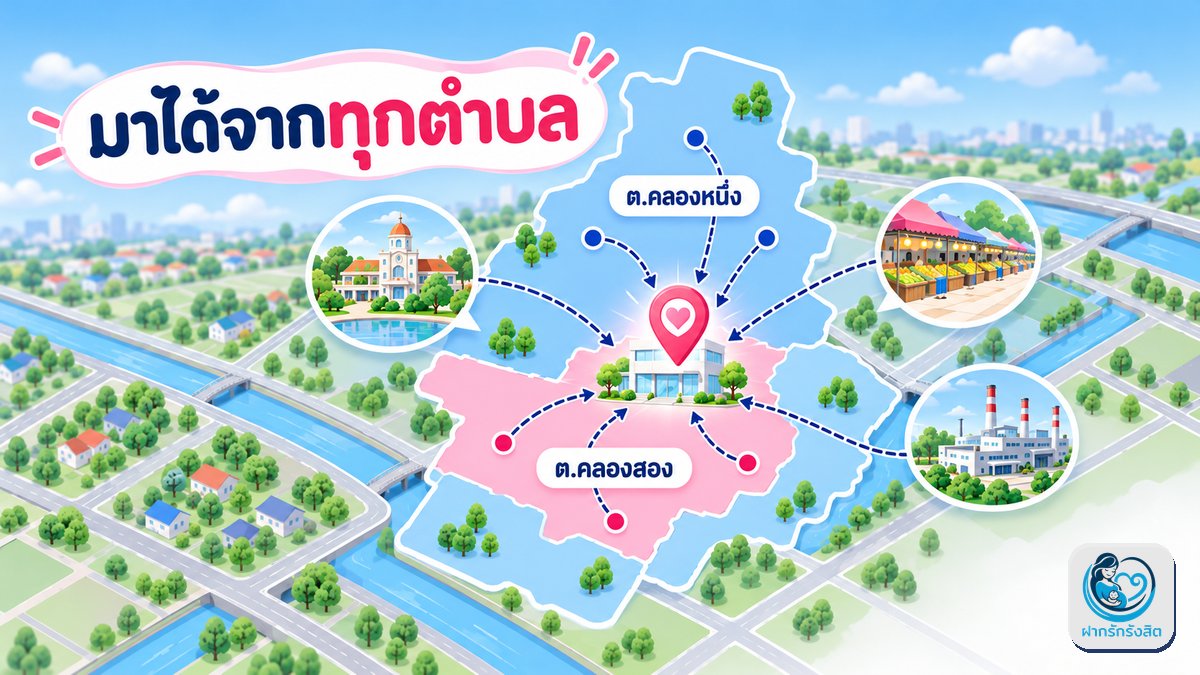 คนคลองหลวงมาตรวจ NIPT ได้จากทุกตำบล