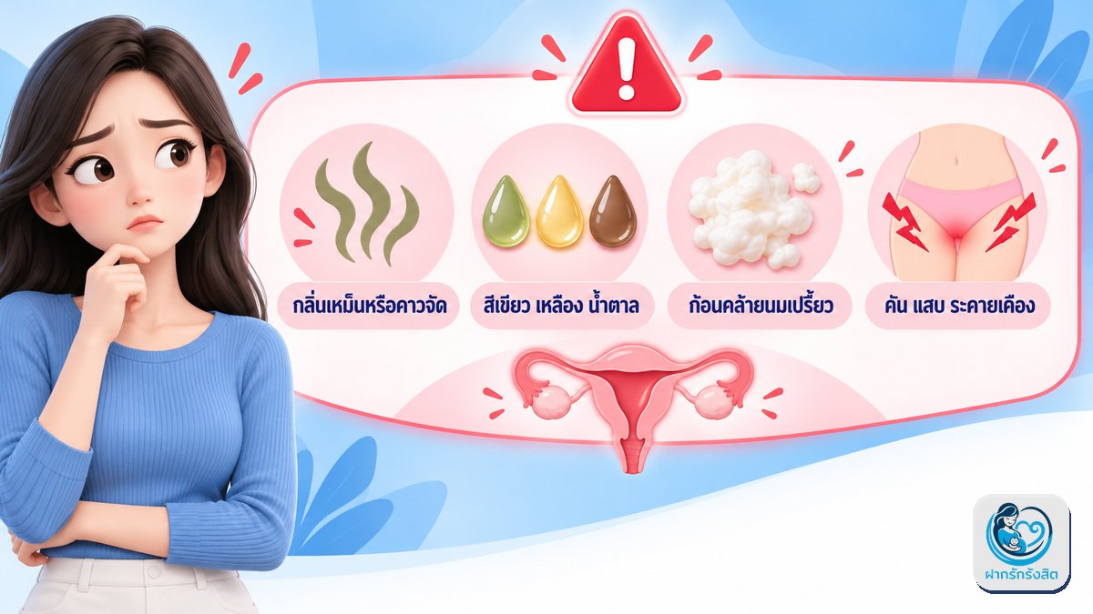 สัญญาณเตือน: ตกขาวแบบนี้ไม่ปกติ