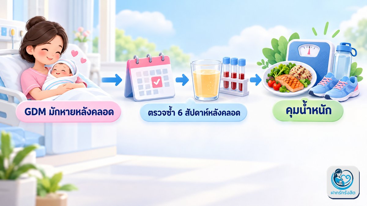 หลังคลอดต้องตรวจอะไรต่อ