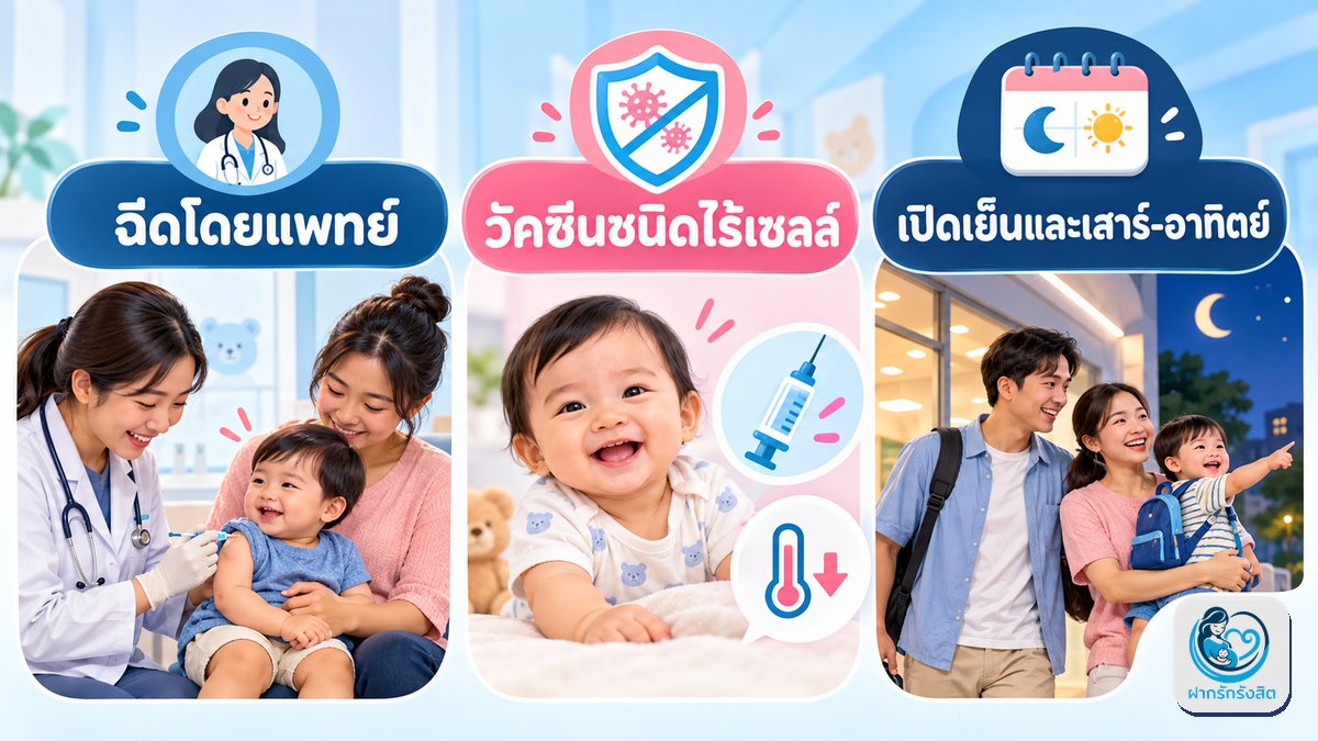 ทำไมพาลูกมาฉีดที่ฝากรักรังสิต