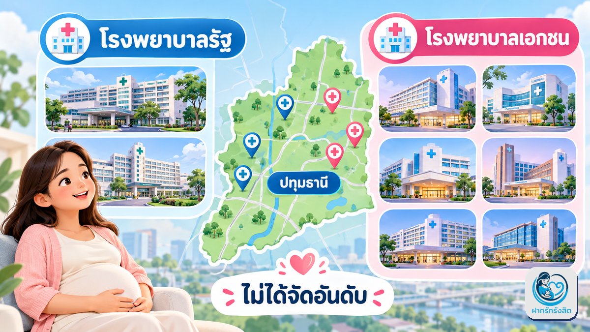 🏥 โรงพยาบาลในปทุมธานีที่คุณแม่พิจารณาไปคลอดได้