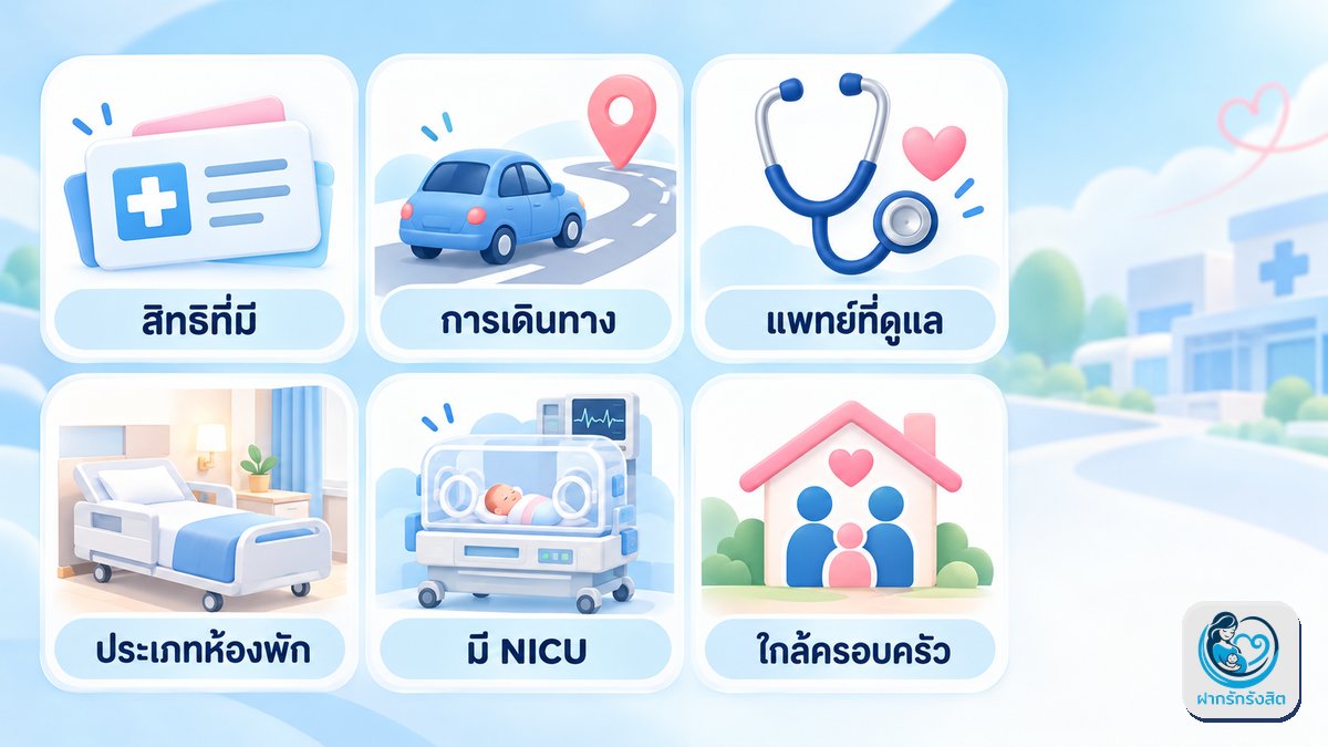 🤔 หลักคิด 6 ข้อ ช่วยเลือกโรงพยาบาลคลอด