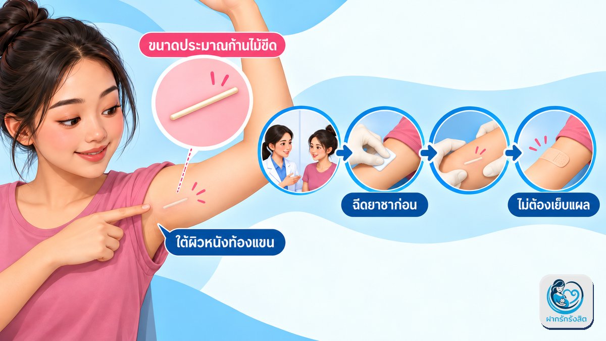 ฝังยาคุม ทำจริงเป็นอย่างไร เจ็บแค่ไหน