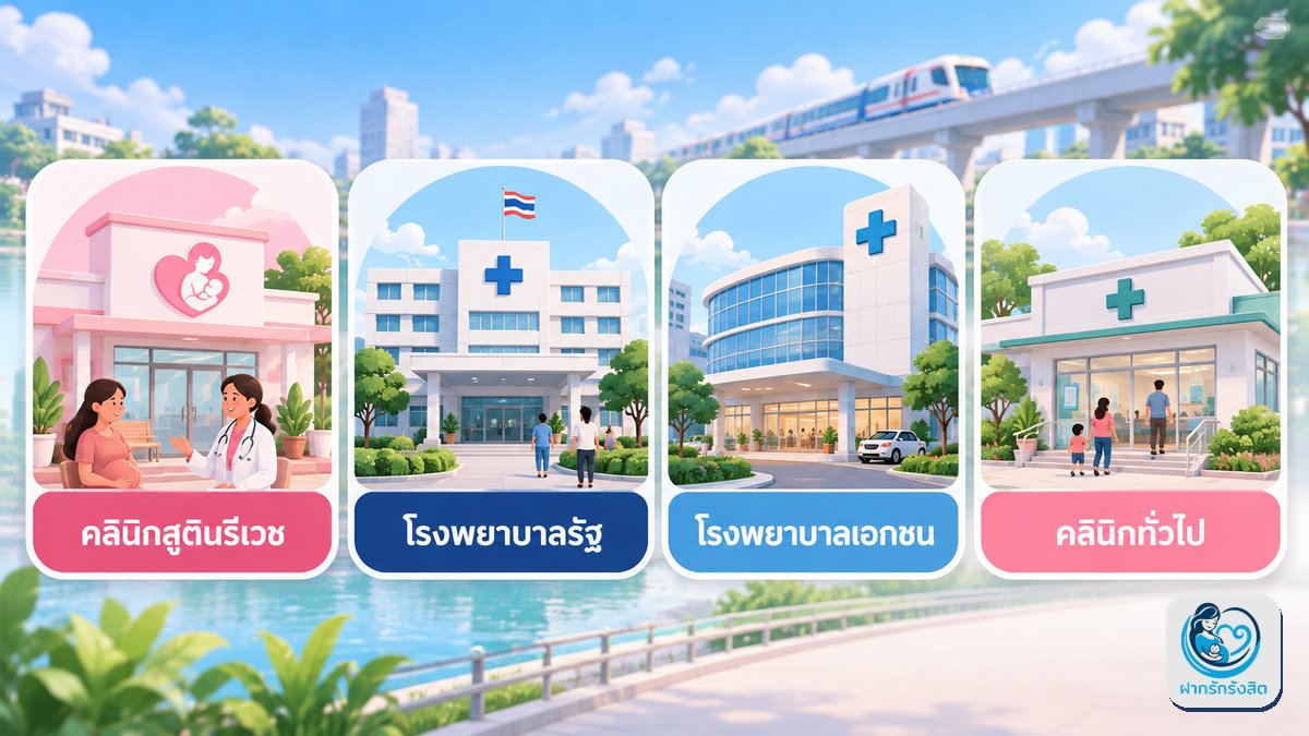 ฝากครรภ์ย่านรังสิต–ปทุมธานี มีทางเลือกแบบไหนบ้าง