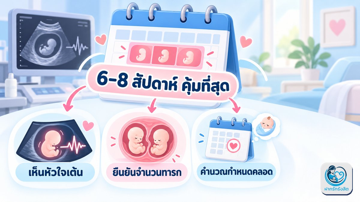 นัดอัลตราซาวด์ครั้งแรกช่วงไหนคุ้มที่สุด