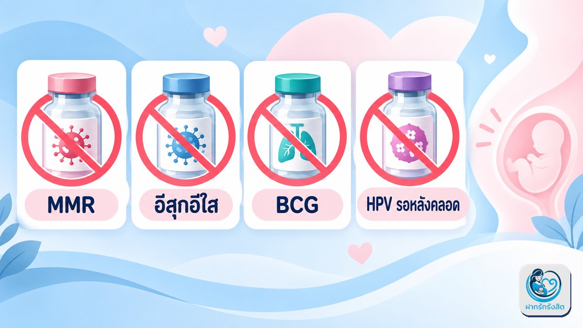 วัคซีนที่ ห้ามฉีด ระหว่างตั้งครรภ์